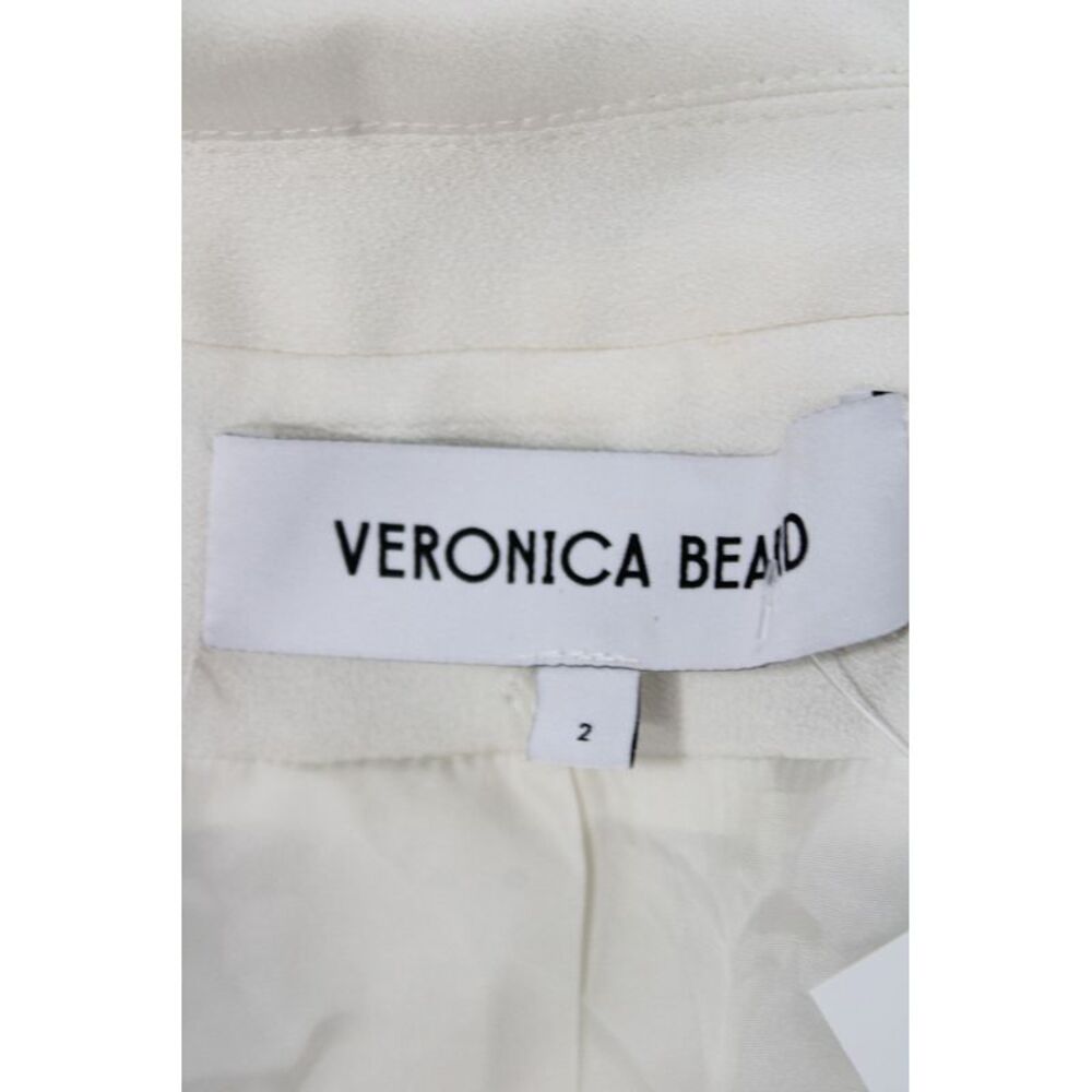 Veronica Beard Women Basic Jacket White Button Long Sleeve Size 2 - Picture 6 of 6
